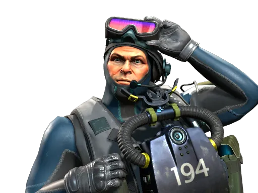 Cmdr. Frank 'Wet Sox' Baroud, CS2 Counter-Terrorist agent skin