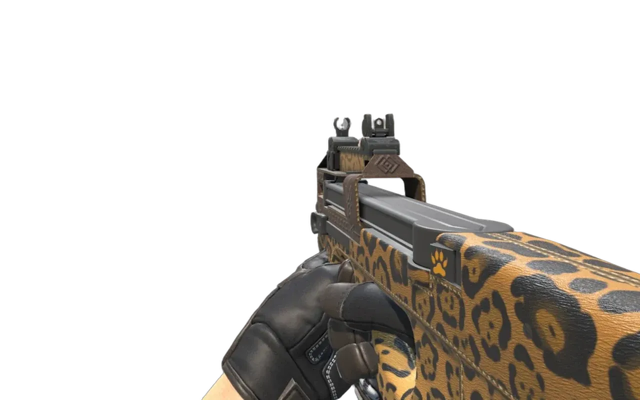 P90 Run and Hide with Blackbook Specialist Gloves CS2 skin combo