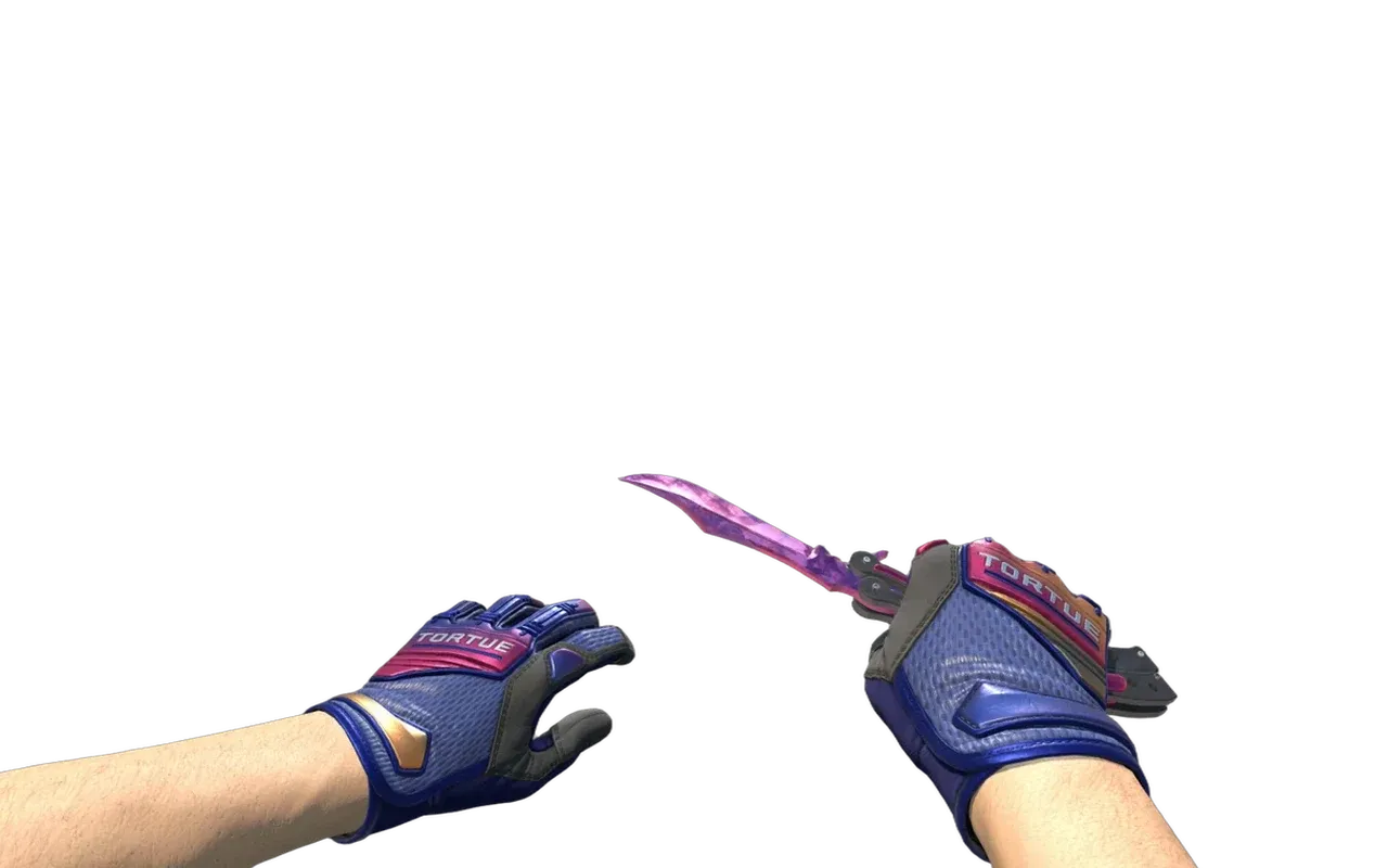 Butterfly Knife Doppler Phase 2 with Fade Specialist Gloves CS2 skin combo