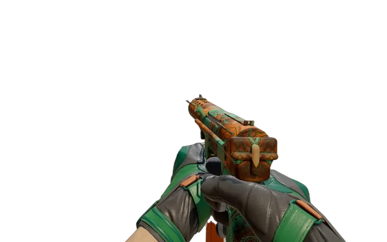 Tec-9 Toxic with Turtle Moto Gloves CS2 skin combo