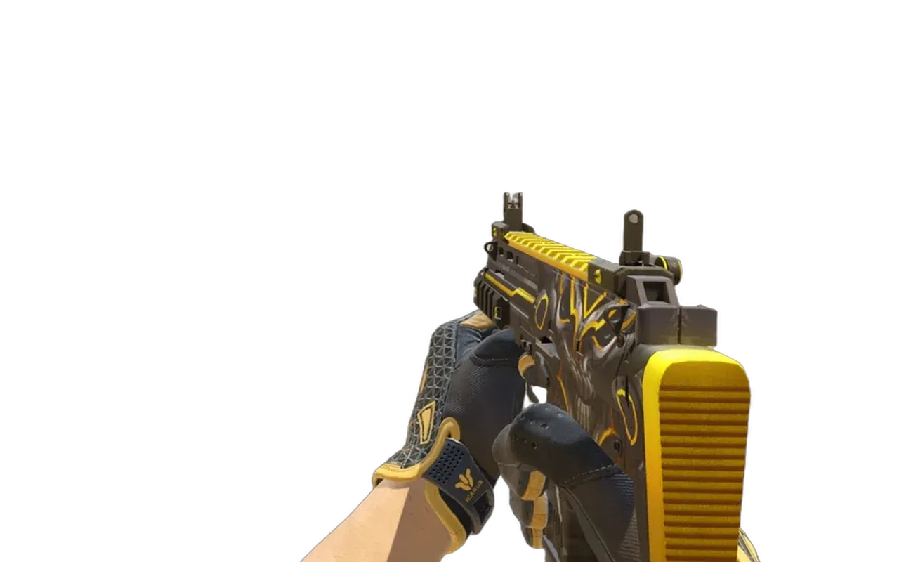 MP7 Nemesis with Omega Sport Gloves CS2 skin combo