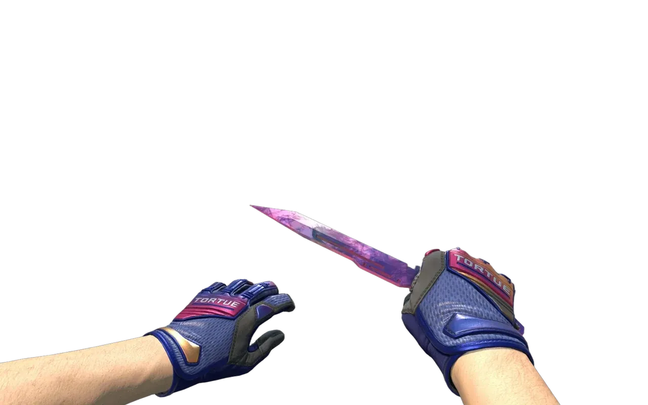 Paracord Knife Doppler Phase 2 with Fade Specialist Gloves CS2 skin combo