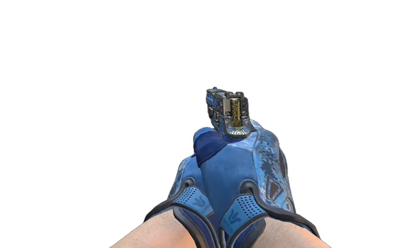 P250 Lotus Imprint with Frosty Sport Gloves CS2 skin combo