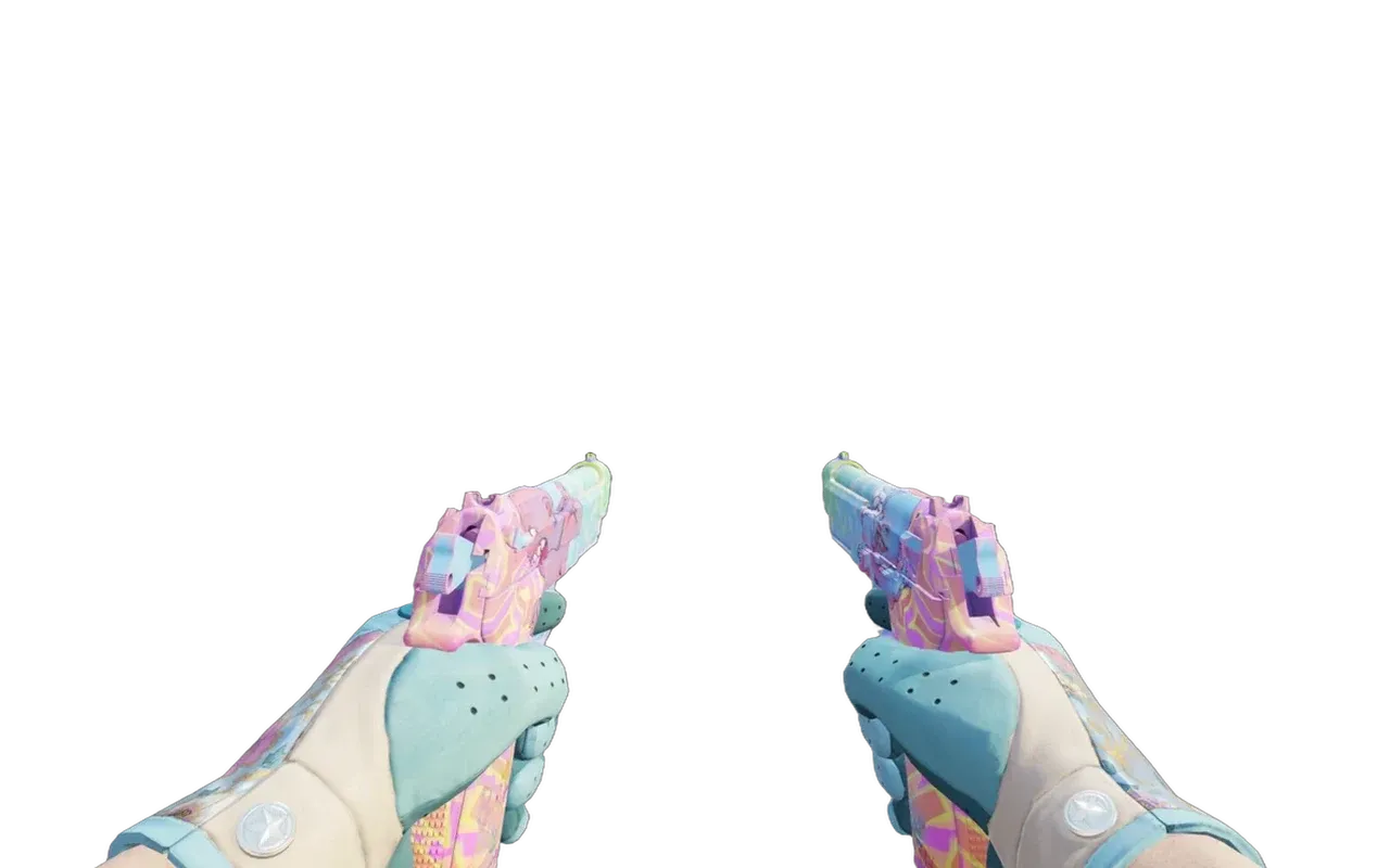 Dual Berettas Sweet Little Angels with Brocade Flowers Driver Gloves CS2 skin combo