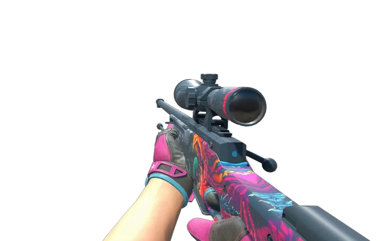 AWP Hyper Beast with Vice Sport Gloves CS2 skin combo