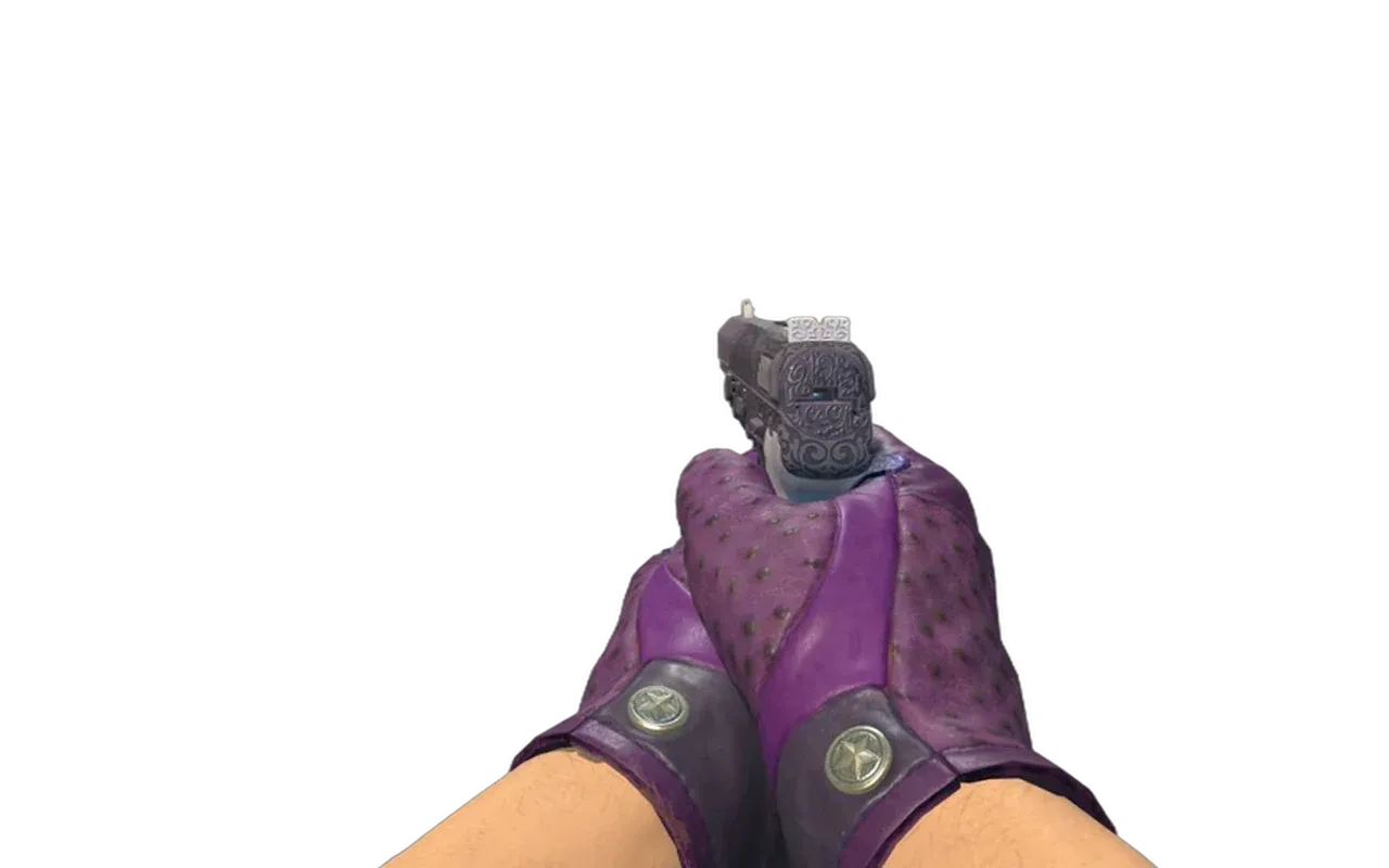 Five-SeveN Desert Seal with Plum Quill Driver Gloves CS2 skin combo