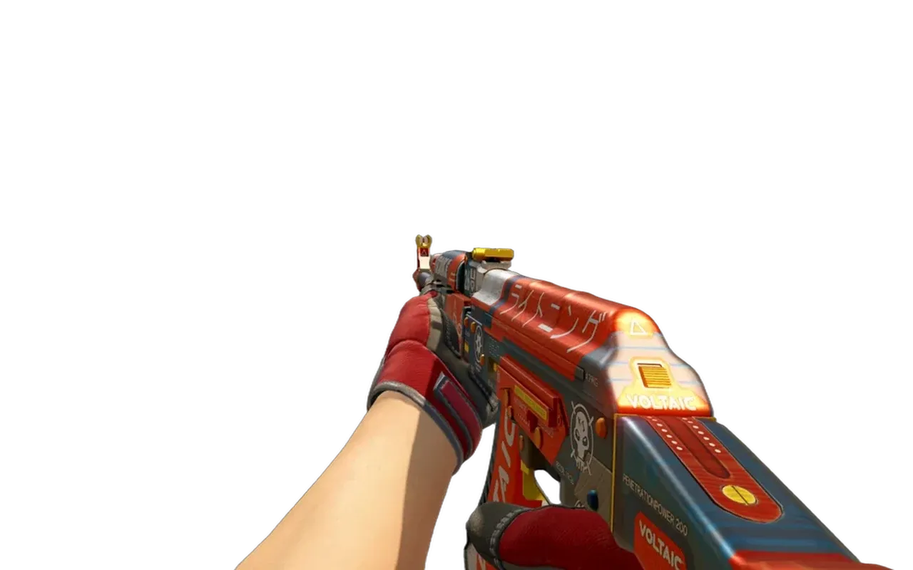 AK-47 Bloodsport with Crimson Web Specialist Gloves CS2 skin combo