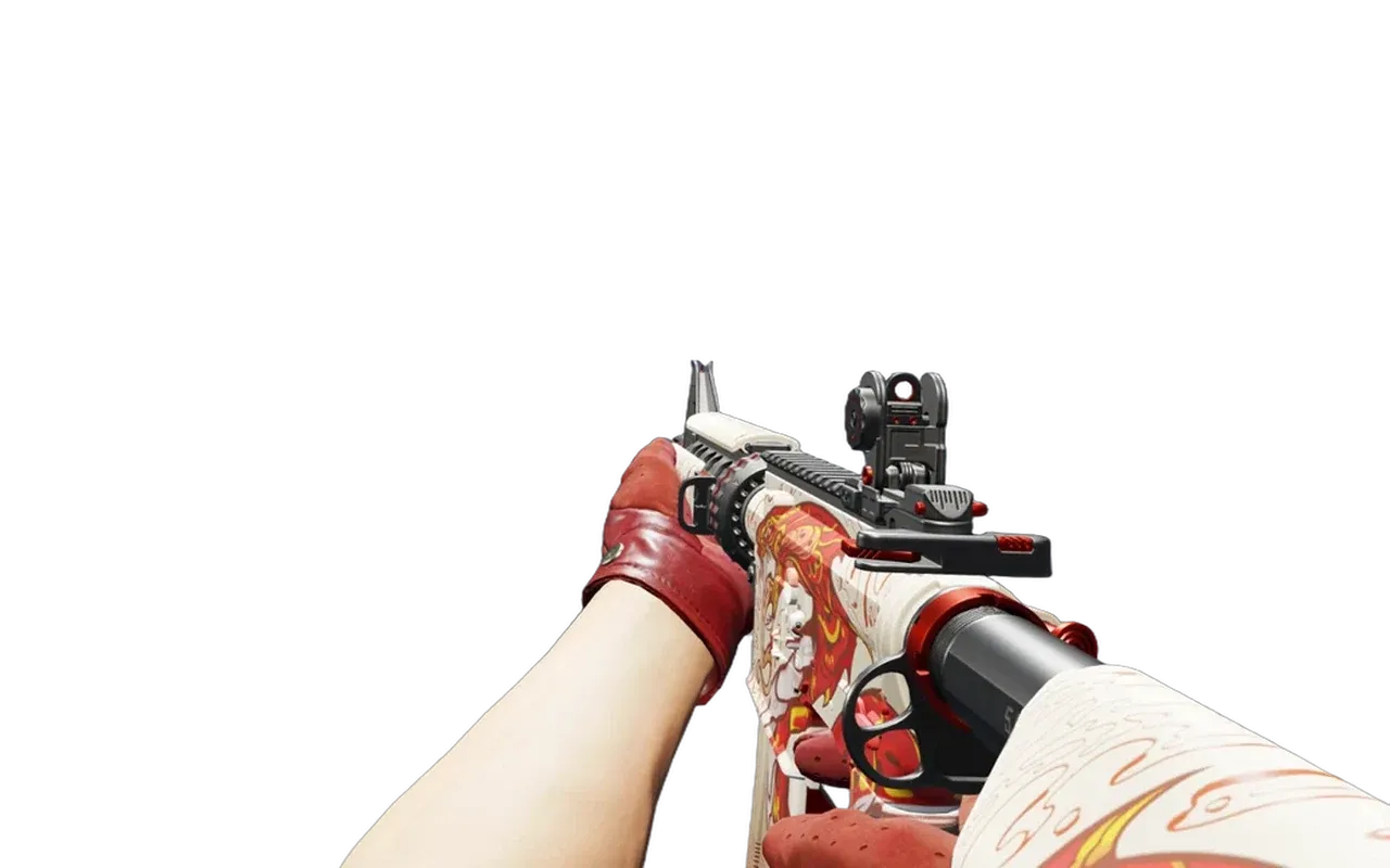 M4A4 Falak with Brocade Crane Driver Gloves CS2 skin combo
