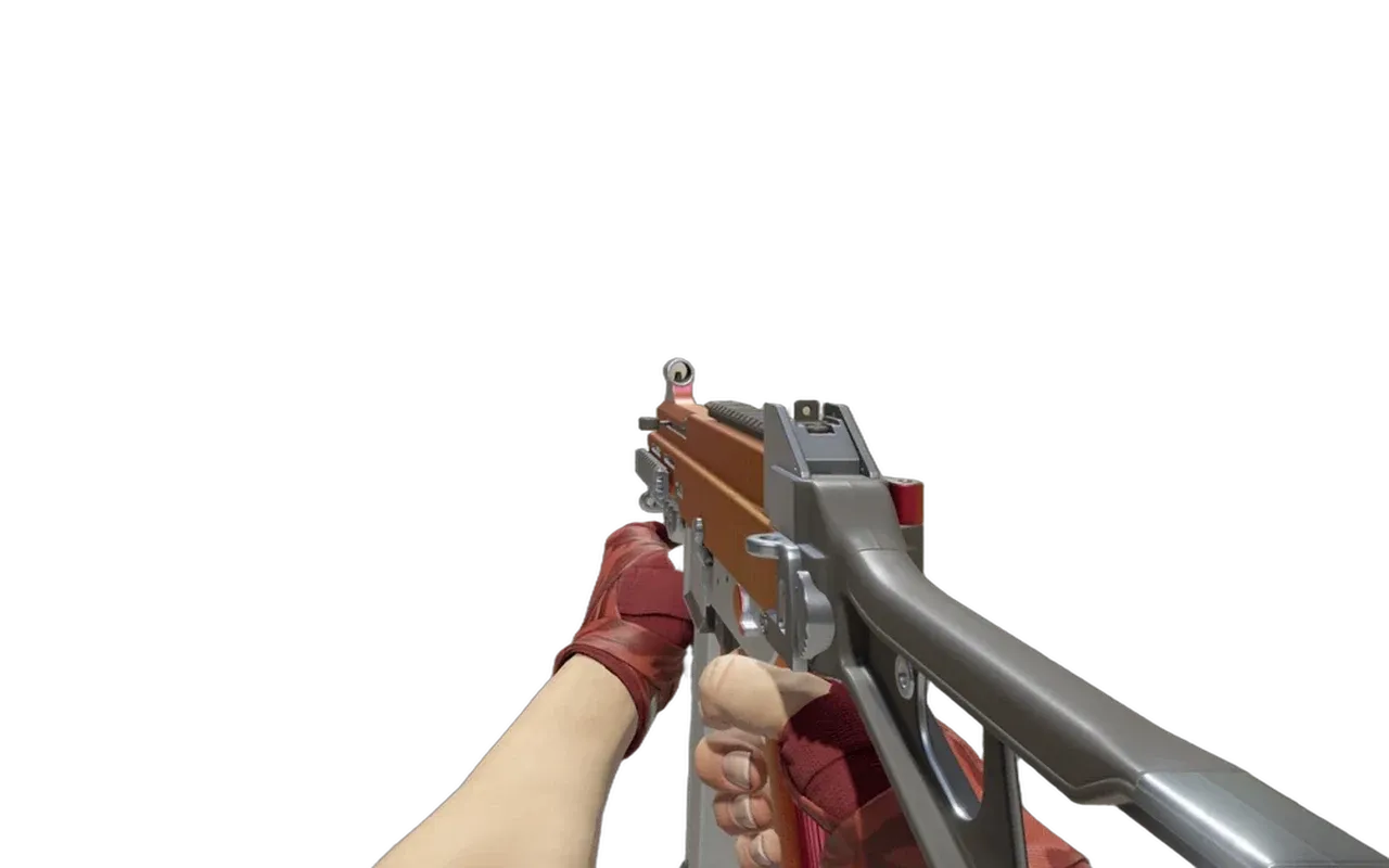 UMP-45 Crimson Foil with Slaughter Hand Wraps CS2 skin combo