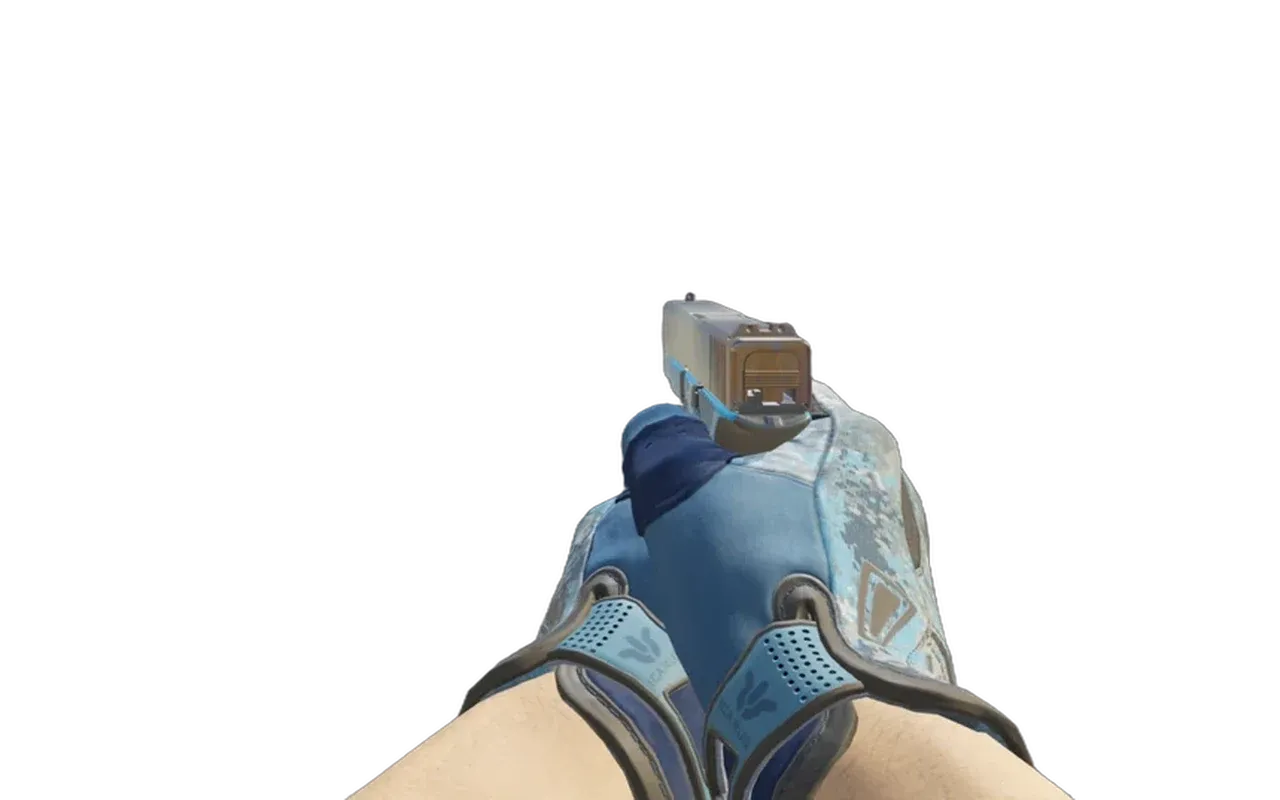 Glock-18 AXIA with Frosty Sport Gloves CS2 skin combo