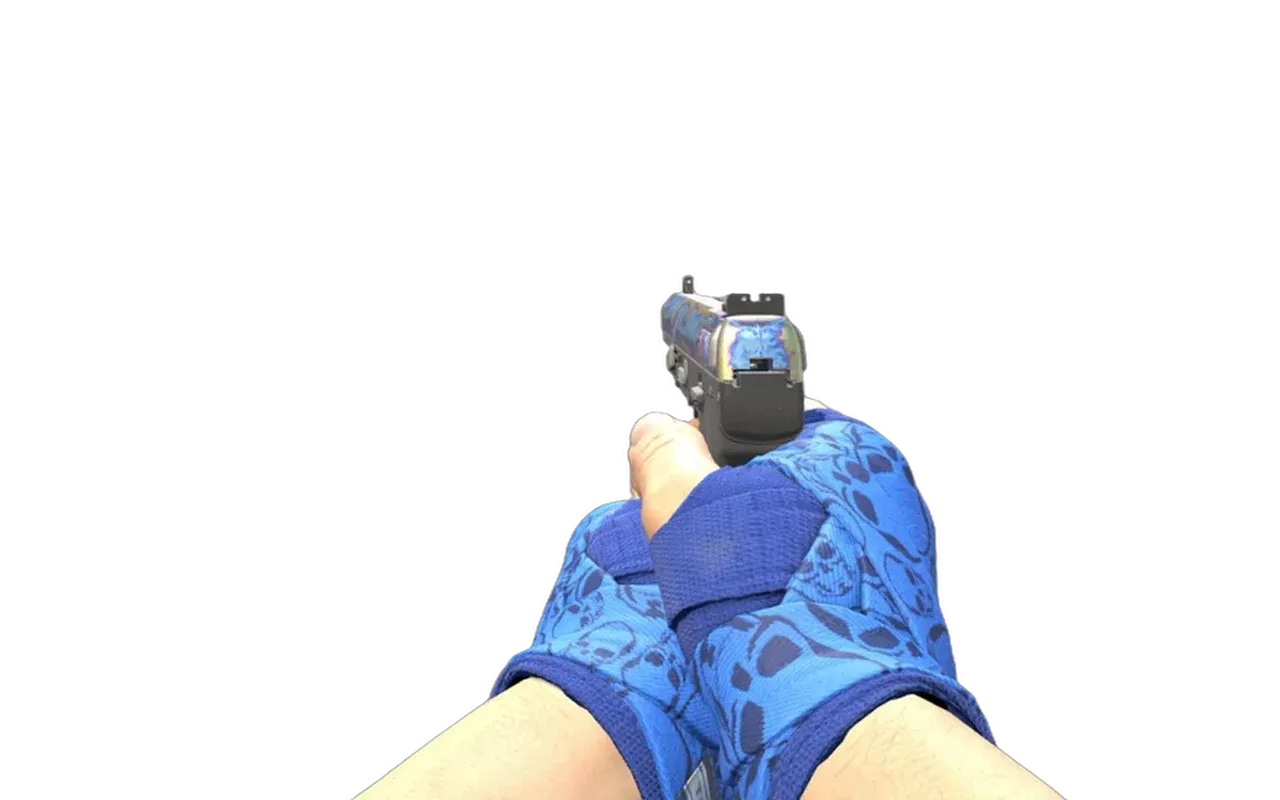 Five-SeveN Heat Treated with Cobalt Skulls Hand Wraps CS2 skin combo