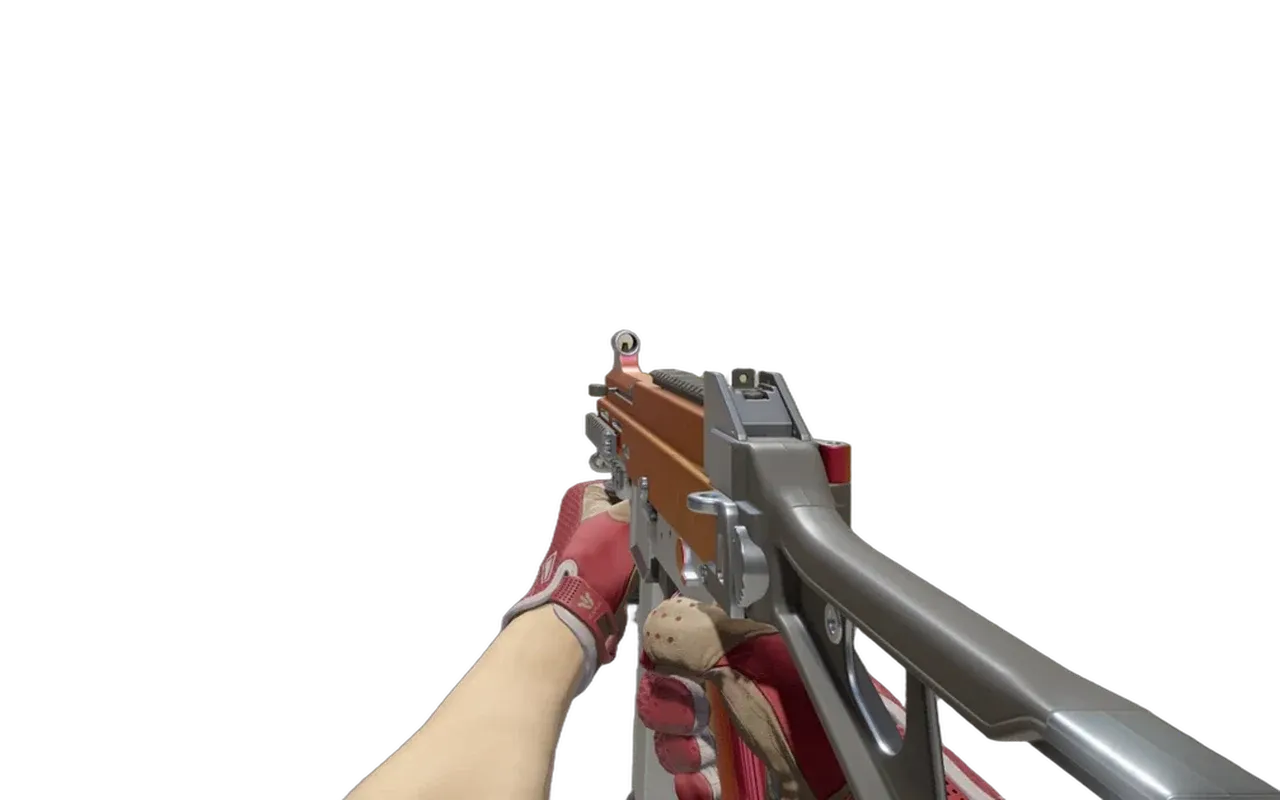 UMP-45 Crimson Foil with Slingshot Sport Gloves CS2 skin combo
