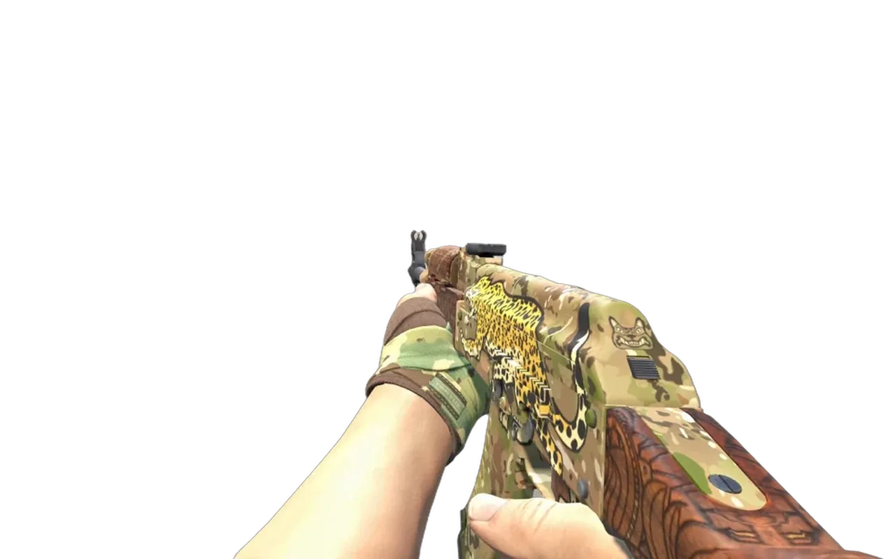 AK-47 Panthera onca with Arboreal Hand Wraps CS2 skin combo