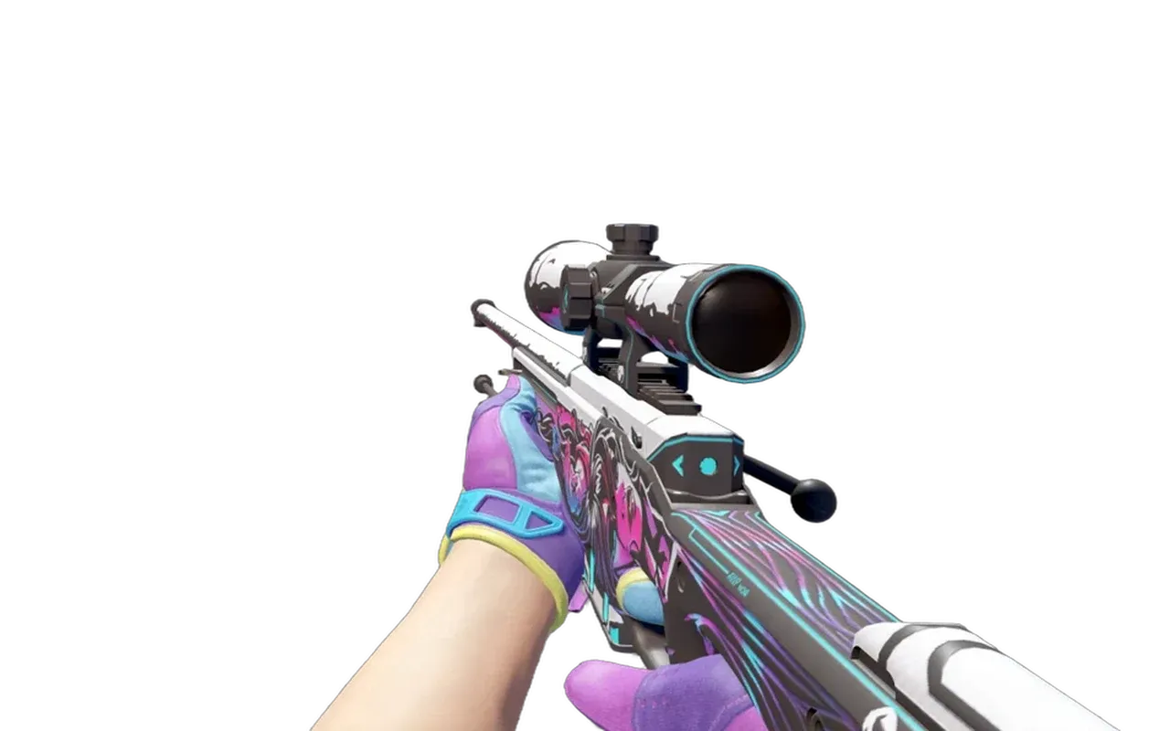 AWP Neo-Noir with Ultra Violent Sport Gloves CS2 skin combo