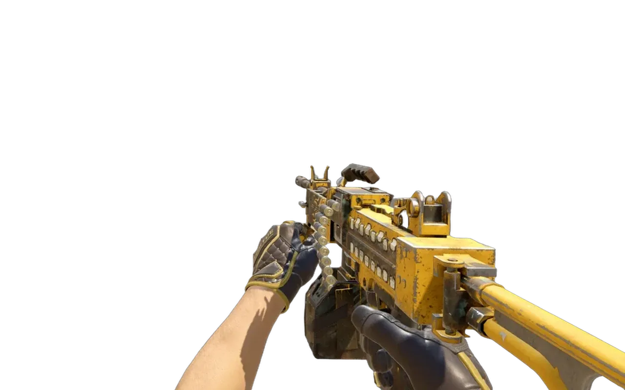 Negev Loudmouth with Chocolate Chesterfield Specialist Gloves CS2 skin combo
