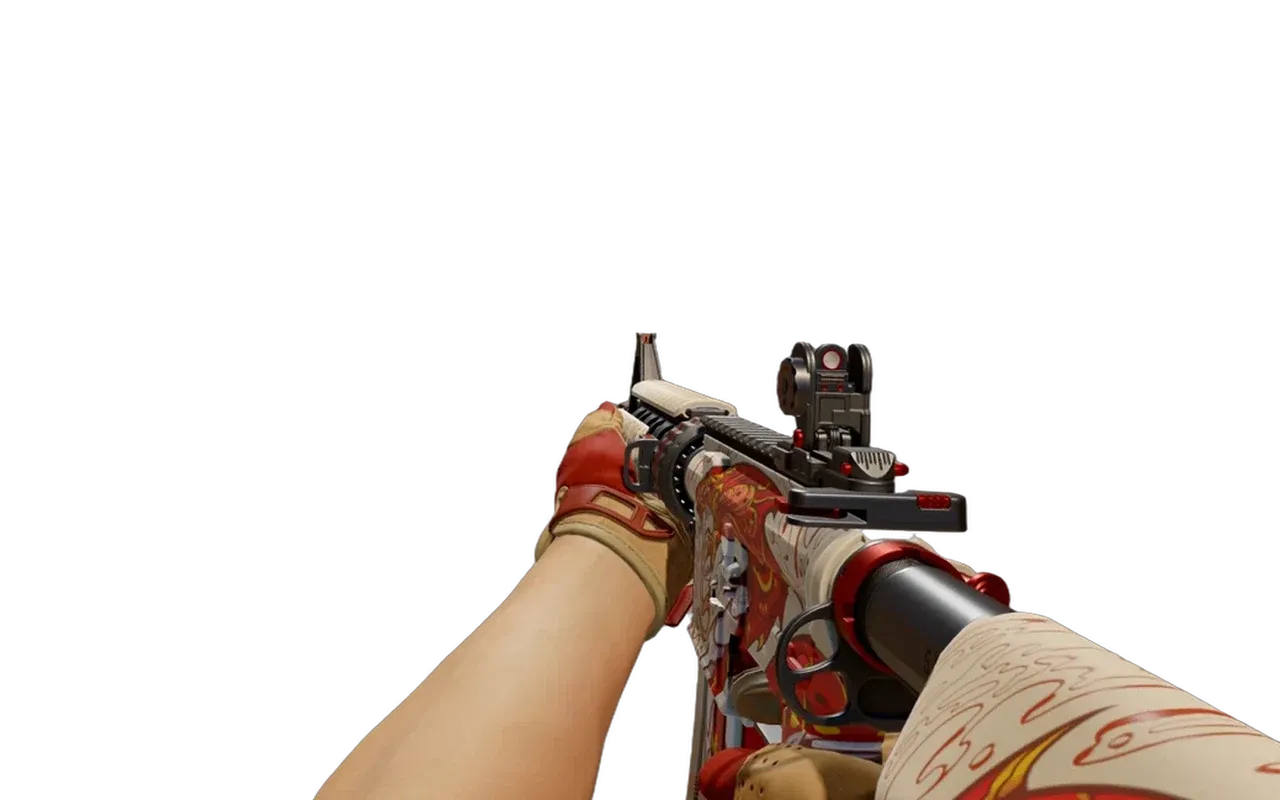 M4A4 Falak with Occult Sport Gloves CS2 skin combo