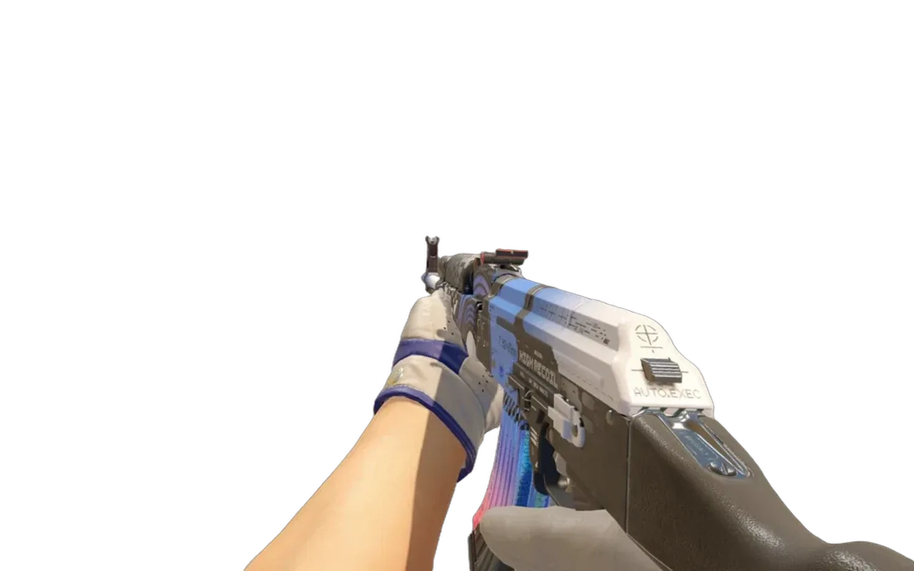 AK-47 AUTOEXEC with Wave Chaser Driver Gloves CS2 skin combo