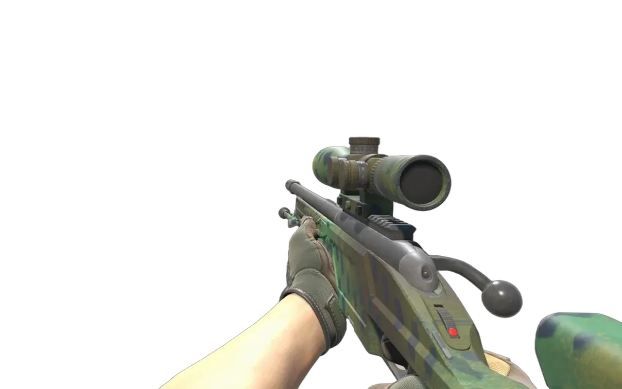 SSG 08 Jungle Dashed with Forest DDPAT Specialist Gloves CS2 skin combo
