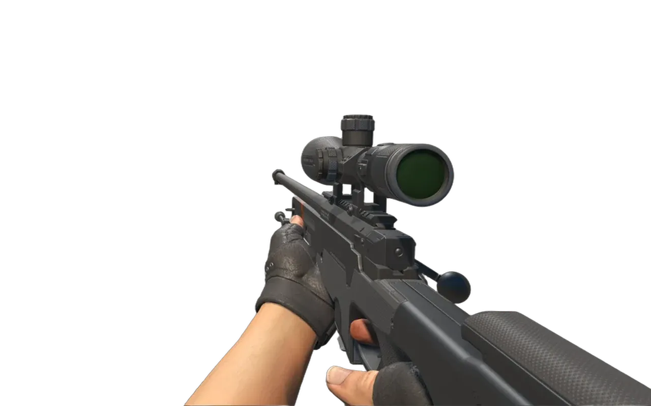 AWP Black Box with Charred Bloodhound Gloves CS2 skin combo