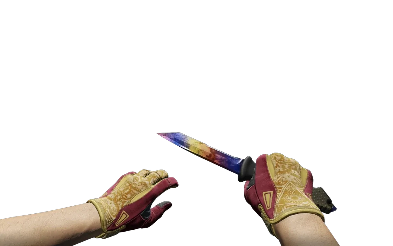 Ursus Knife Marble Fade with Occult Sport Gloves CS2 skin combo