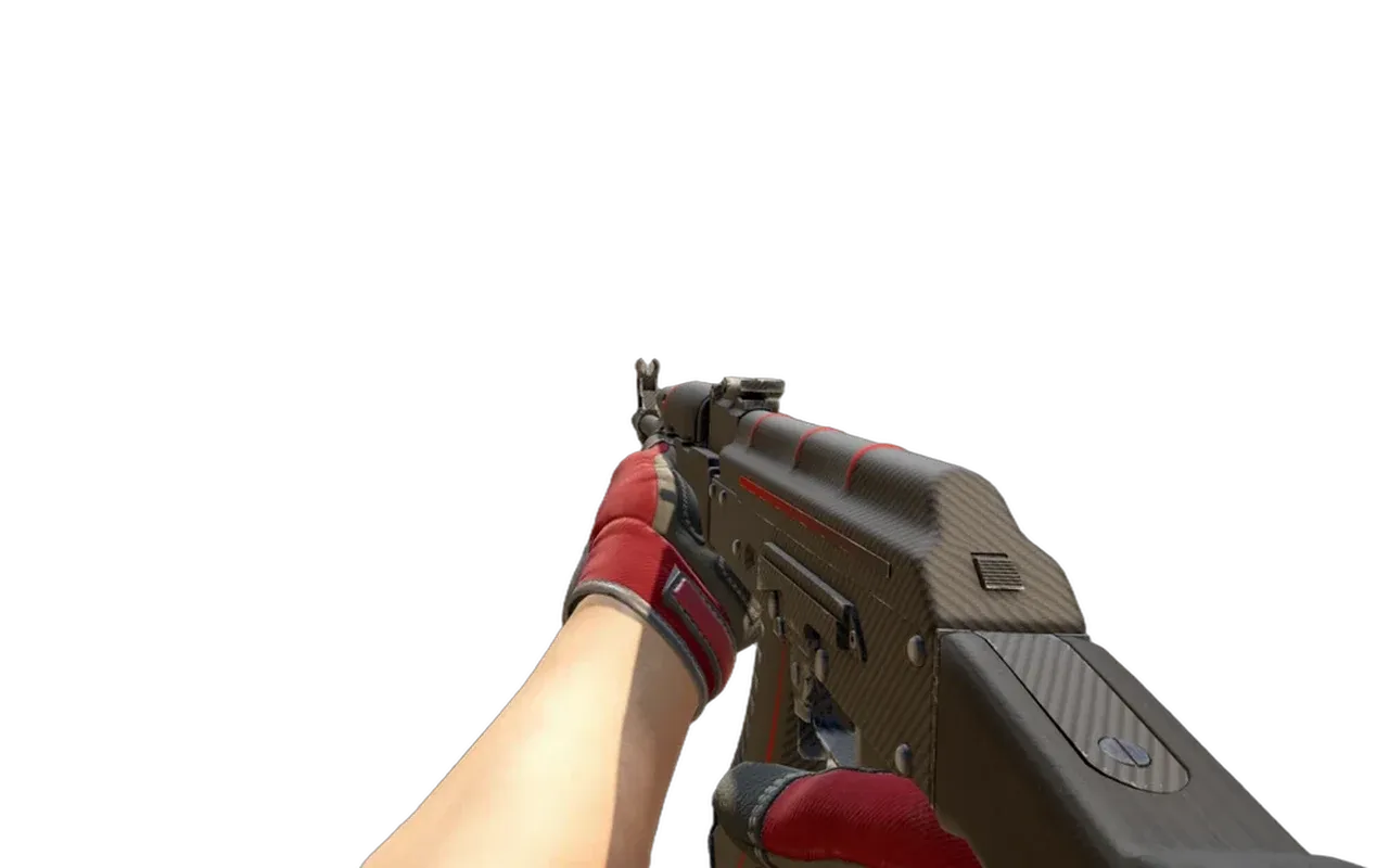 AK-47 Redline with Crimson Web Specialist Gloves CS2 skin combo
