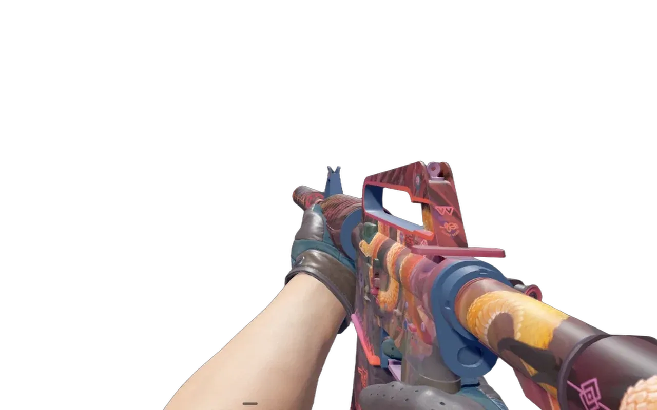 M4A1-S Welcome to the Jungle with Lunar Weave Driver Gloves CS2 skin combo