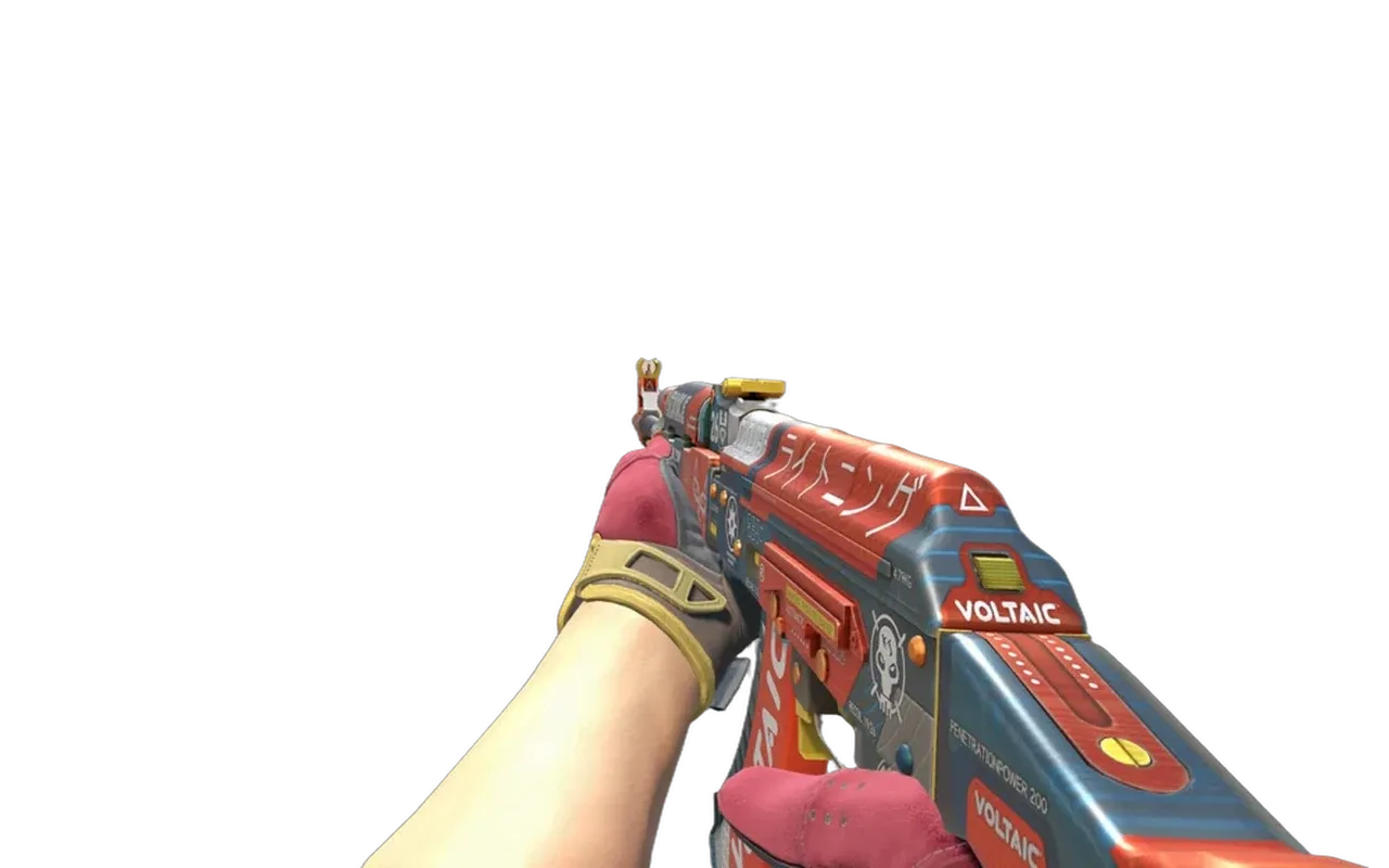 AK-47 Bloodsport with Occult Sport Gloves CS2 skin combo
