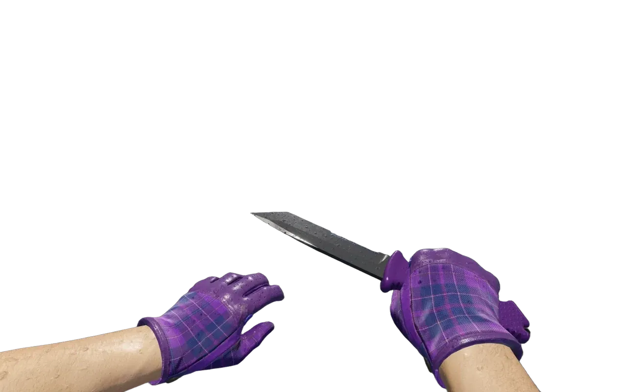 Ursus Knife Ultraviolet with Imperial Plaid Driver Gloves CS2 skin combo