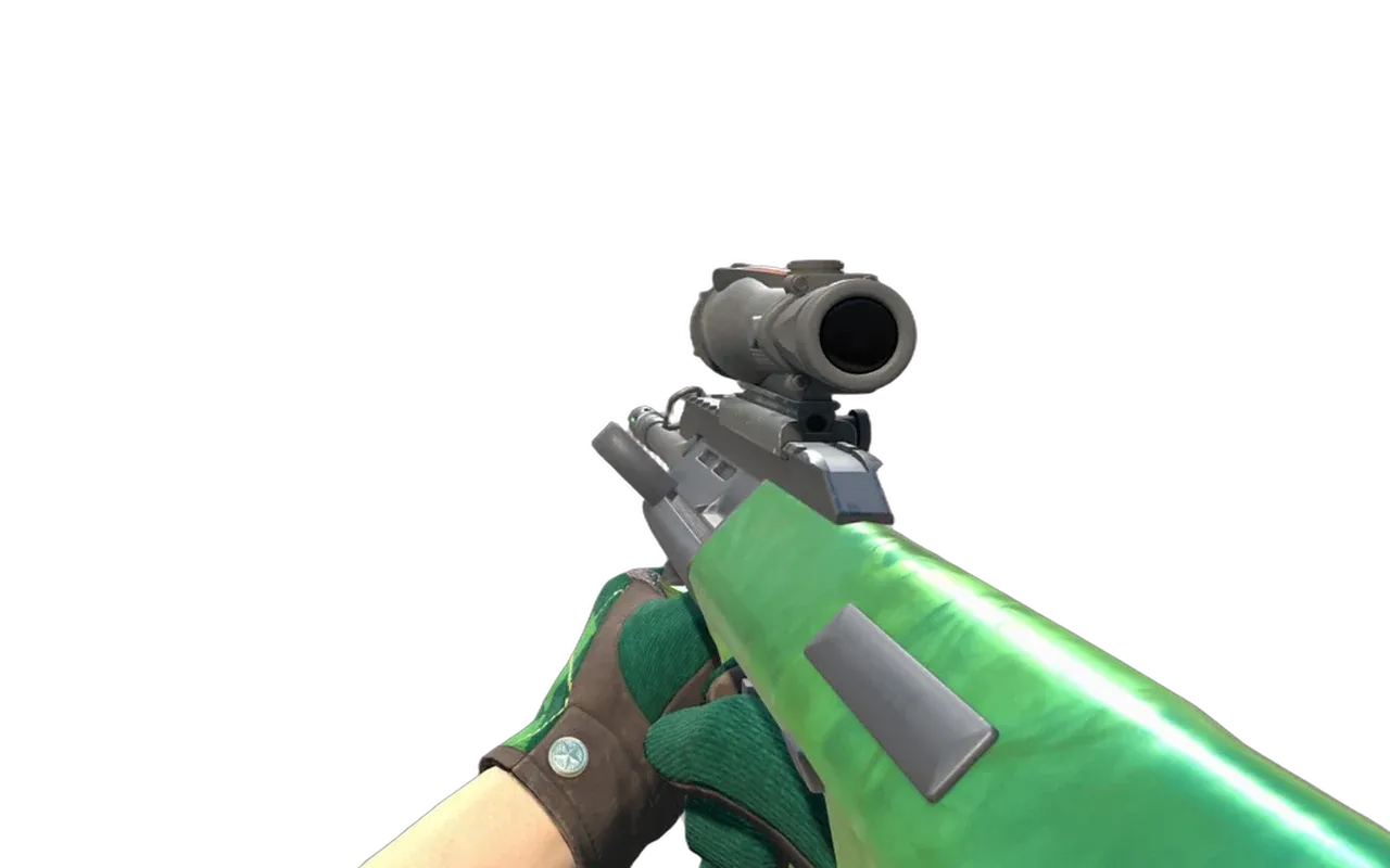 AUG Carved Jade with Hand Sweaters Driver Gloves CS2 skin combo