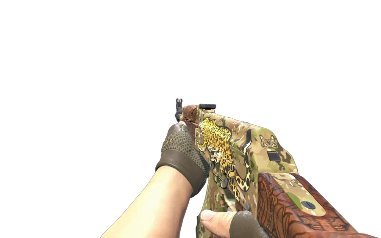 AK-47 Panthera onca with Mangrove Hydra Gloves CS2 skin combo