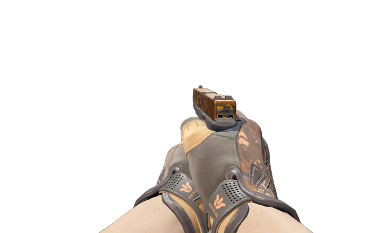 Glock-18 Reactor with Big Game Sport Gloves CS2 skin combo
