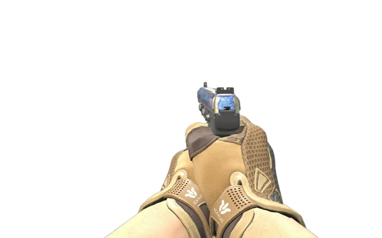Five-SeveN Heat Treated with Arid Sport Gloves CS2 skin combo