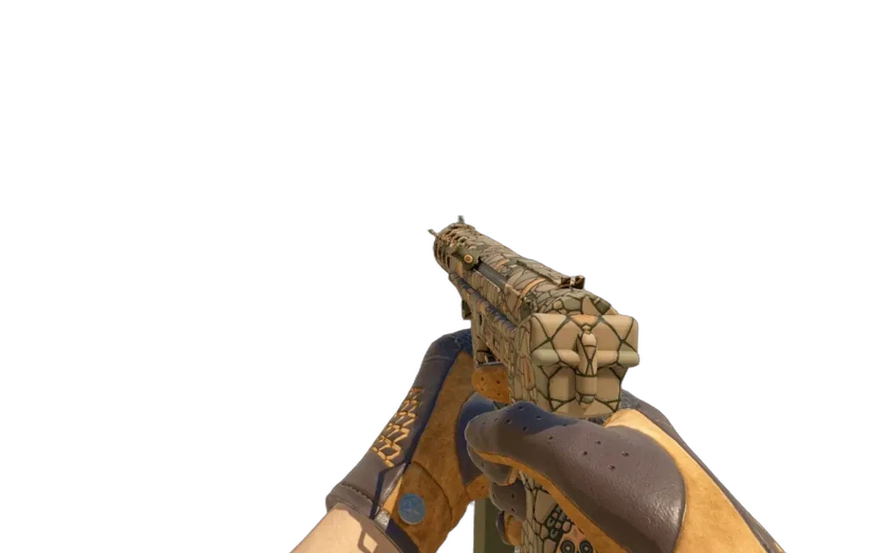 Tec-9 Blast From the Past with Overtake Driver Gloves CS2 skin combo