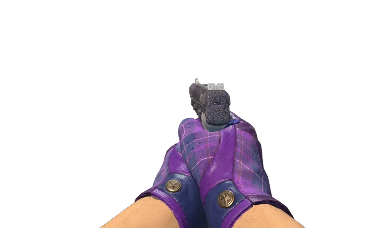 Five-SeveN Desert Seal with Imperial Plaid Driver Gloves CS2 skin combo