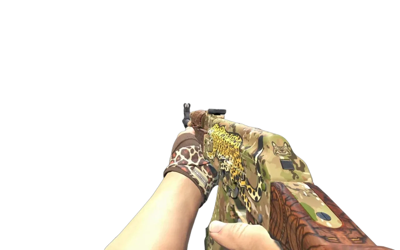 AK-47 Panthera onca with Giraffe Hand Wraps CS2 skin combo