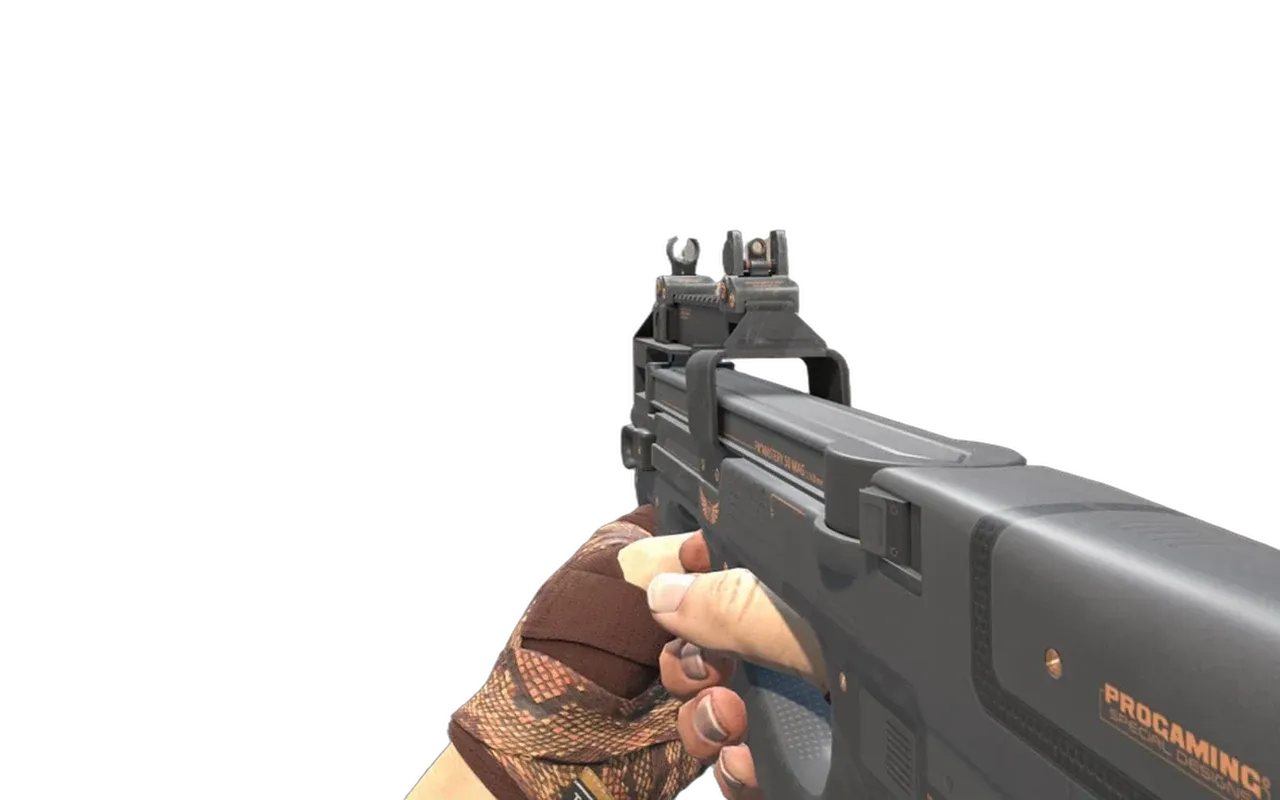 P90 Elite Build with Constrictor Hand Wraps CS2 skin combo