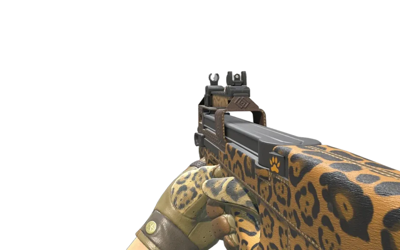P90 Run and Hide with Queen Jaguar Driver Gloves CS2 skin combo