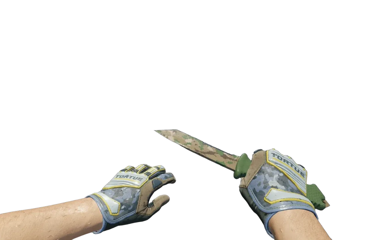 Ursus Knife Boreal Forest with Lt. Commander Specialist Gloves CS2 skin combo