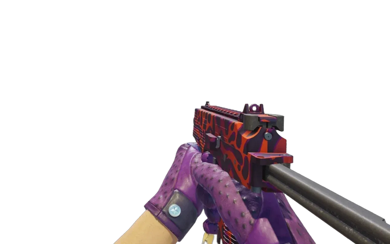 MP9 Ruby Poison Dart with Plum Quill Driver Gloves CS2 skin combo