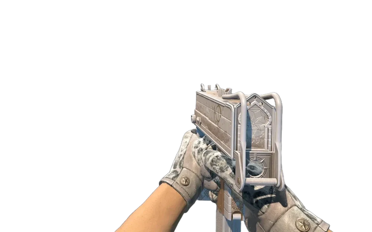 MAC-10 Arabesque Mosaic with Snow Leopard Driver Gloves CS2 skin combo