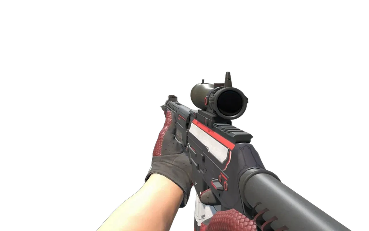 SG 553 Cyrex with Dragon Fists Driver Gloves CS2 skin combo
