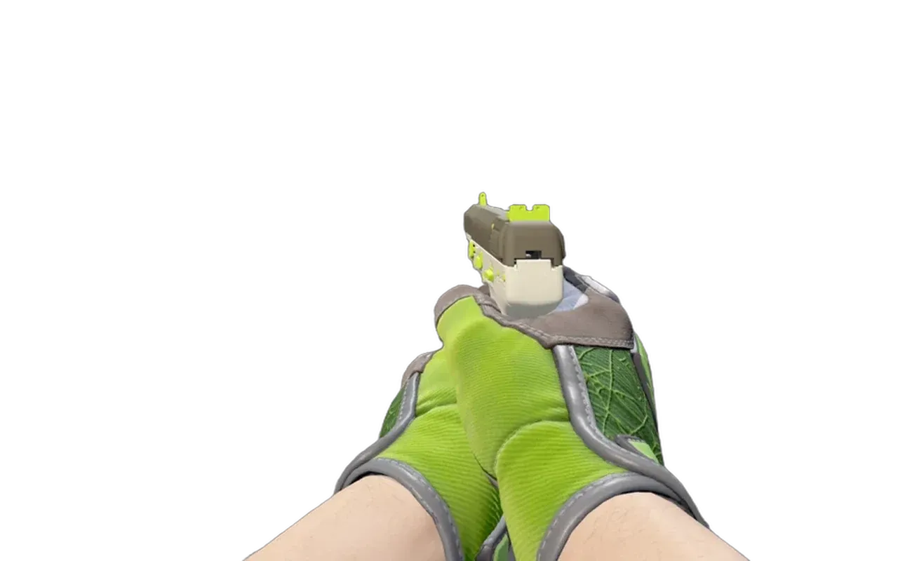 Five-SeveN Hot Shot with Emerald Web Specialist Gloves CS2 skin combo