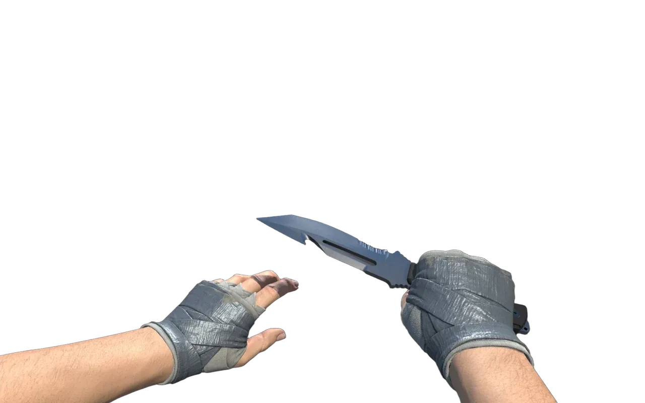Survival Knife with Duct Tape Hand Wraps CS2 skin combo