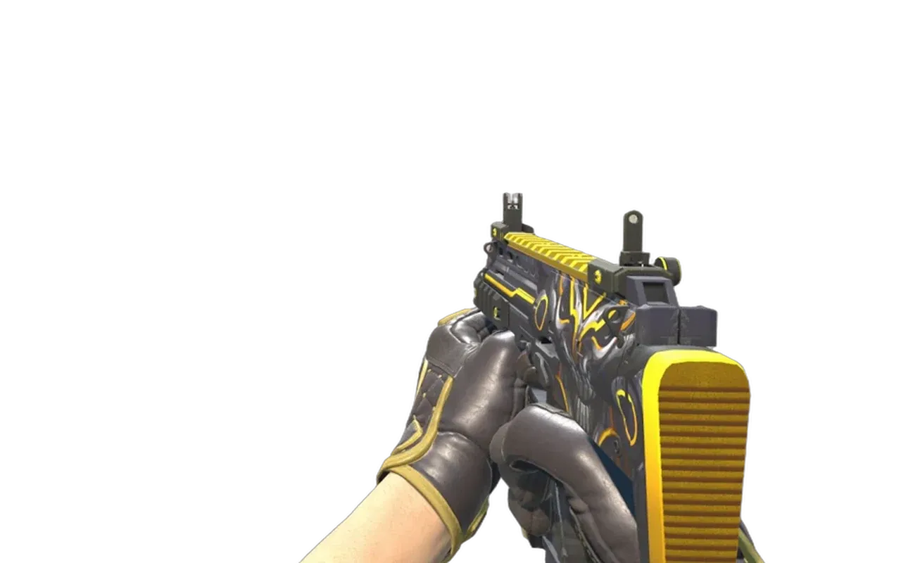 MP7 Nemesis with Chocolate Chesterfield Specialist Gloves CS2 skin combo