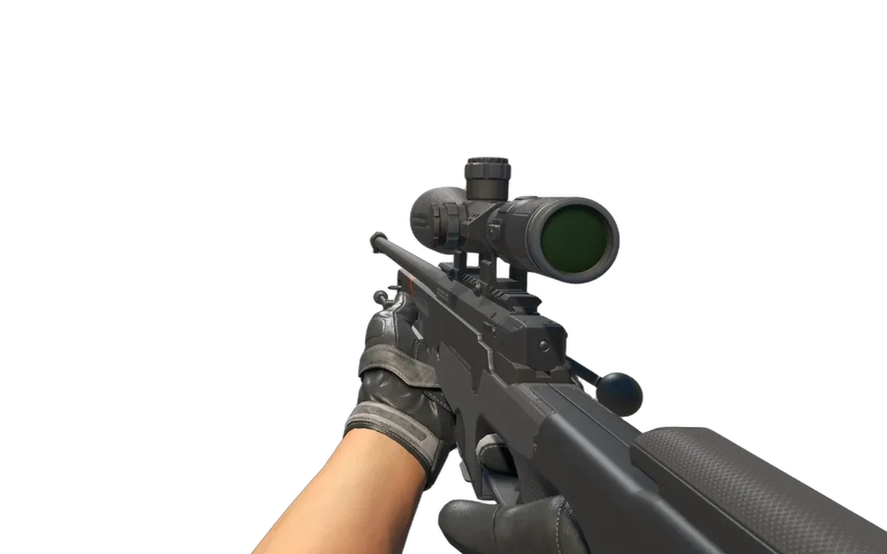 AWP Black Box with Smoke Out Moto Gloves CS2 skin combo