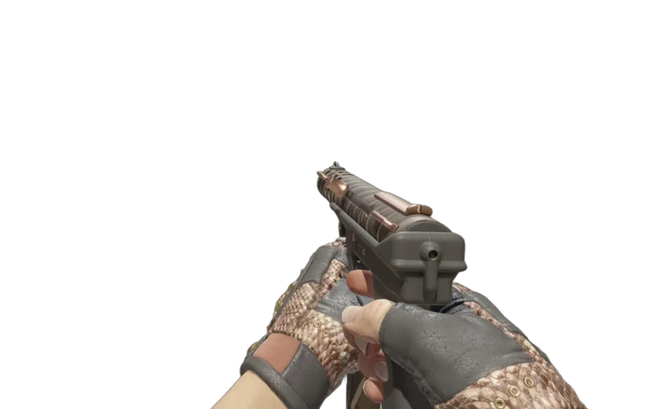 Tec-9 Tiger Stencil with Snakebite Bloodhound Gloves CS2 skin combo