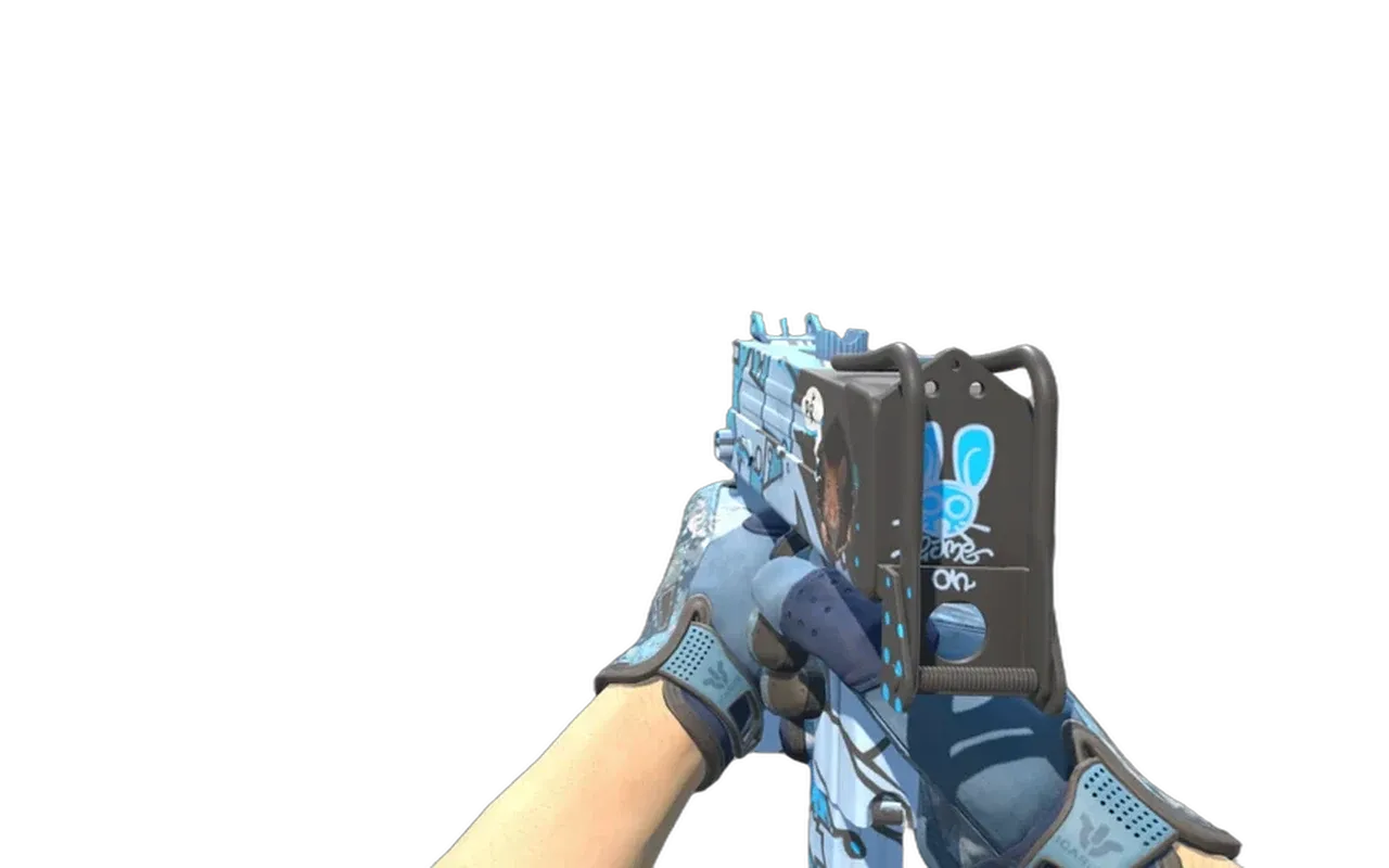 MAC-10 Pipsqueak with Frosty Sport Gloves CS2 skin combo