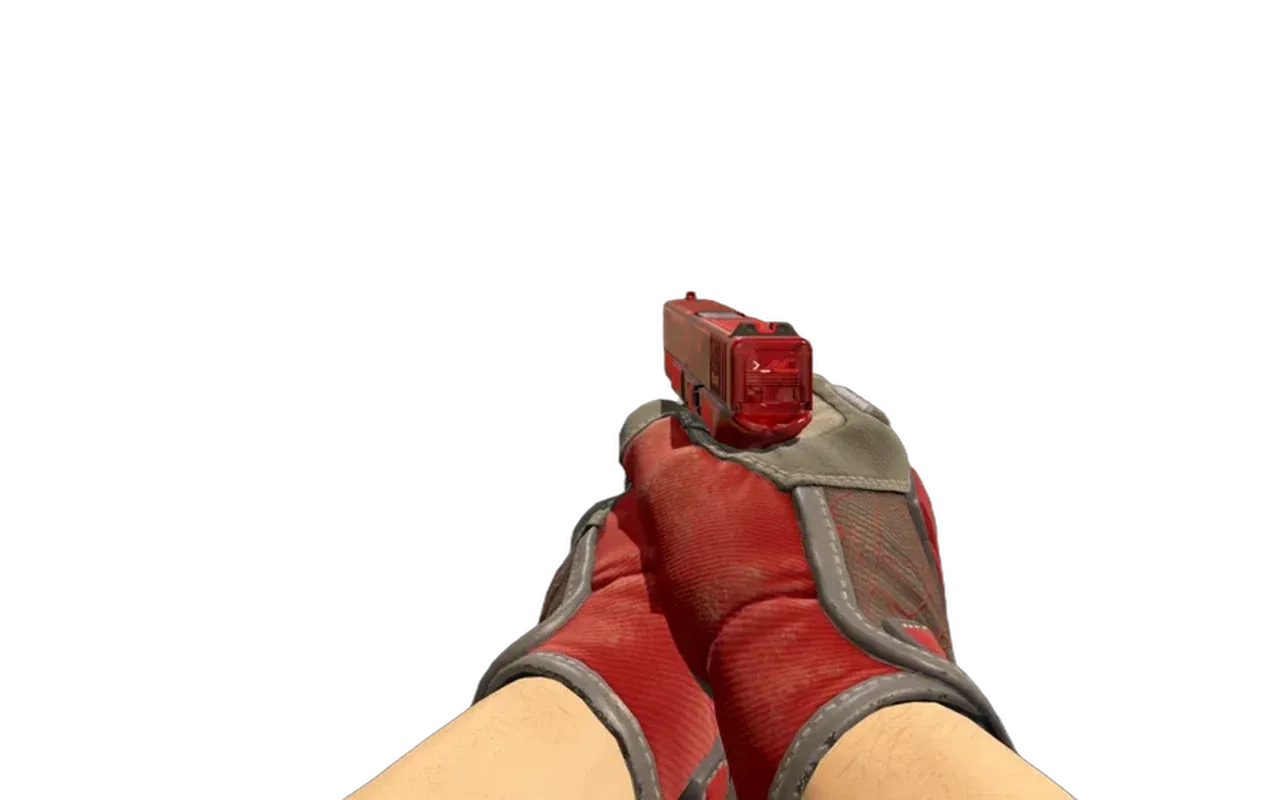 Glock-18 Ghost Protocol with Crimson Web Specialist Gloves CS2 skin combo