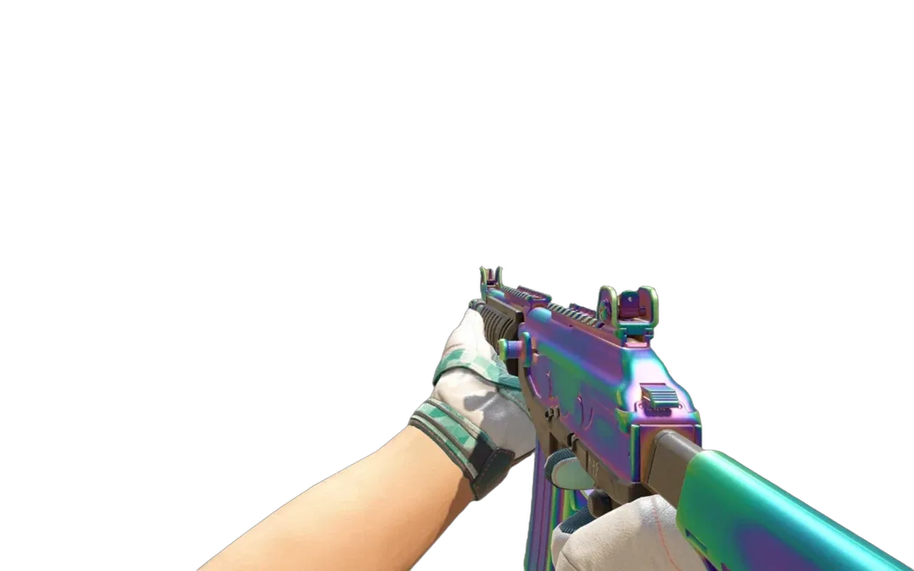 Galil AR Rainbow Spoon with Spearmint Moto Gloves CS2 skin combo