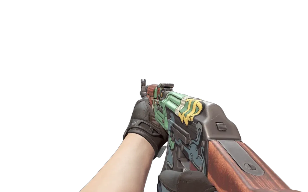 AK-47 Fire Serpent with Nocts Sport Gloves CS2 skin combo